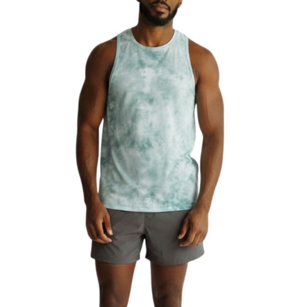 LULULEMON Fast and Free Tank Top Men M/L Green Light Breezy Athletic Run Outdoor